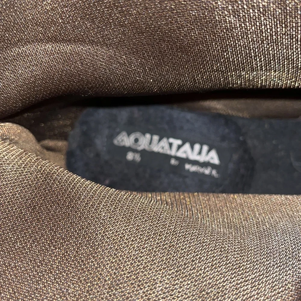 Aquatalia by Marvin K size 8-1/2 8.5 waterproof suede top zip ankle boots VGUC